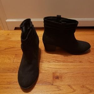 Black Ankle Boots, Suede